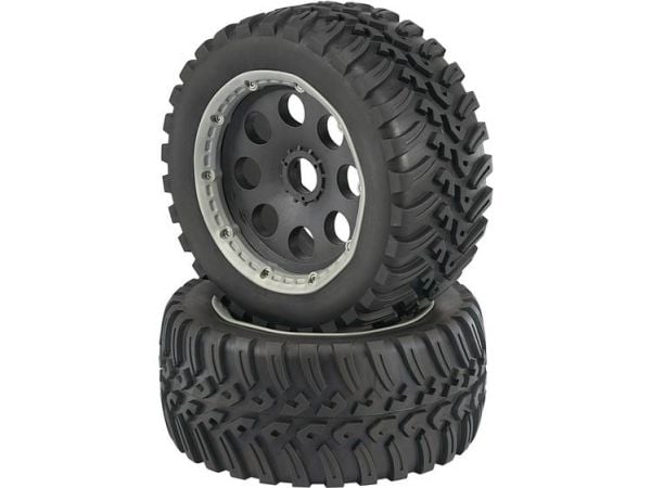 Reely 1:6 Buggy komplett hjul V-Block 6 eiker svart 1 stk (RE-6478860)