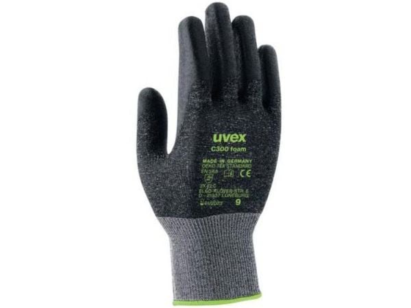 Uvex C300 foam, Musta, Harmaa, EUE, Aikuinen, Aikuinen, Unisex, 1 kpl
