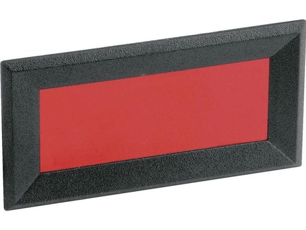 Mentor 2656.8322 frontramme svart/rød (B x H x D) 51 x 28 x 2,3 mm Mentor 2656.8322 frontramme svart/rød (B x H x D) 51 x 28 x 2,3 mm