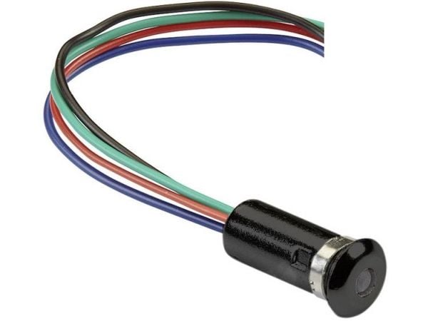 Mentor 2660.8301 LED-signallampa RGB lins 3 mm 2 V, 3,5 V, 3,5 V 20 mA, 20 mA, 20 mA