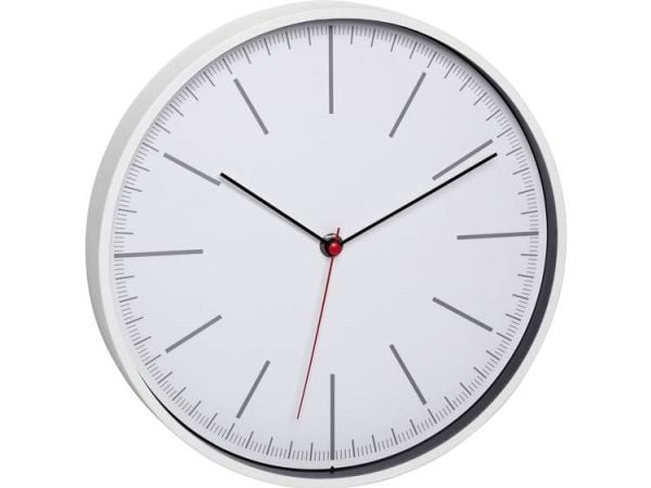 TFA-Dostmann 60.3049.02, Vegg, Quartz clock, Rund, Hvit, Plast, Klassisk