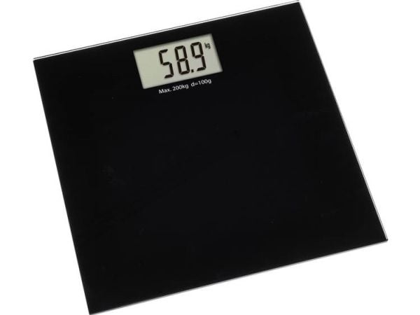 TFA-Dostmann 50.1015.01, Elektronisk personvekt, 200 kg, Svart, 5 kg, kg, lb, ST, Rektangel
