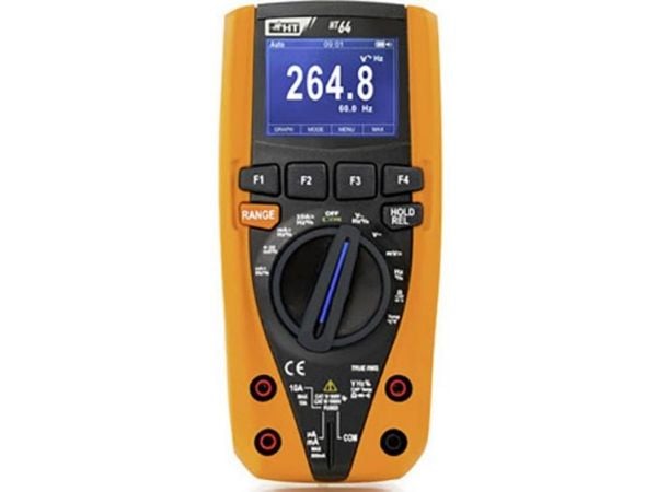 HT Instruments HT64 digital håndmultimeter datalogger CAT III 1000 V, CAT IV 600 V (Counts): 6000 (1010340)
