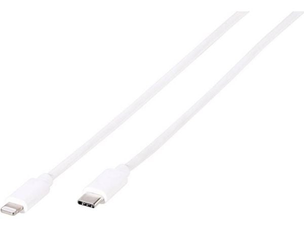 Vivanco LIGHTNVVUSBC20W - Lightning-kabel - Lightning hane till 24 pin USB-C hane - 2 m - vit - Strömförsörjningsstöd