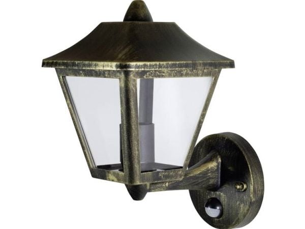 LEDVANCE ENDURA CLASSIC Tradition, Vegglys, Sort, Gull, Aluminium, IP44, Inngang, Fasade, Gangsti, Terrasse, I