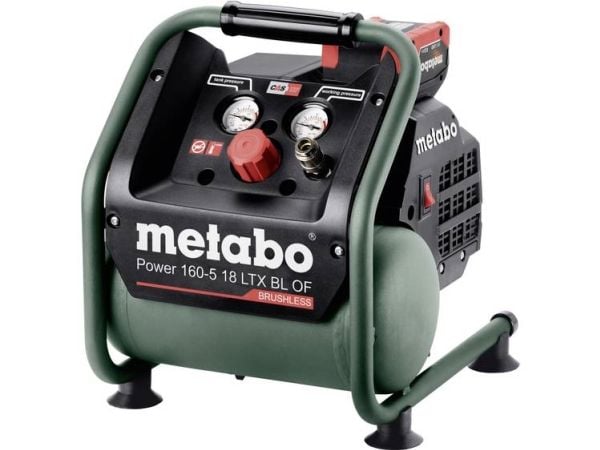 Metabo POWER 160-5 18 LTX BL OF - Luftkompressor - trådløs - oljefri - 70 l/min - 5 liter - 120 l/min - uten batteri - 18 V - SOLO