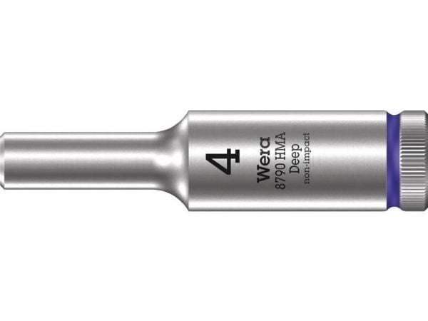 Wera 8790 HMA, Stikkontakt, 1/4", Metrisk, 1 hoder, 4 mm, 1,18 cm