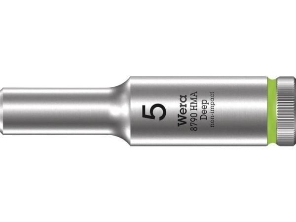 Wera 8790 HMA, Stikkontakt, 1/4", Metrisk, 1 hoder, 5 mm, 1,18 cm