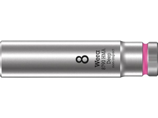 Wera 8790 HMA, Stikkontakt, 1/4", Metrisk, 1 hoder, 8 mm, 1,1 cm