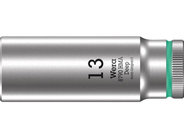 Wera 8790 HMB, Uttag, 3/8", Metrisk, 1 huvuden, 13 mm, Kromvanadinstål