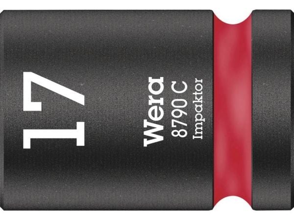 Wera 8790 C, Slaghylsa, Svart, 1 huvuden, 1/2", Metrisk, 17 mm
