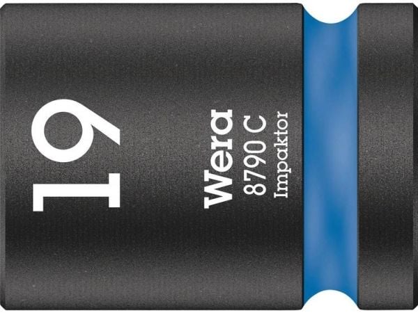 Wera 8790 C, Slaghylsa, Svart, 1 huvuden, 1/2", Metrisk, 19 mm