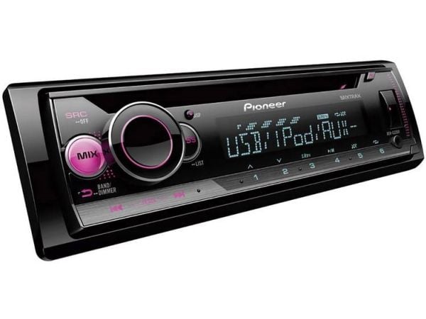Pioneer DEH-S220UI, Sort, 1 DIN, 50 W, CD, MP3, WAV, WMA, LCD