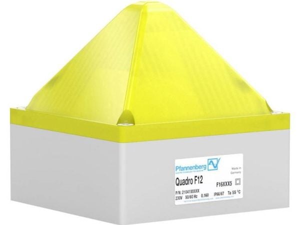 Pfannenberg taskulamppu QUADRO F12 24 DC YE 21041803000 Keltainen 24 V/DC