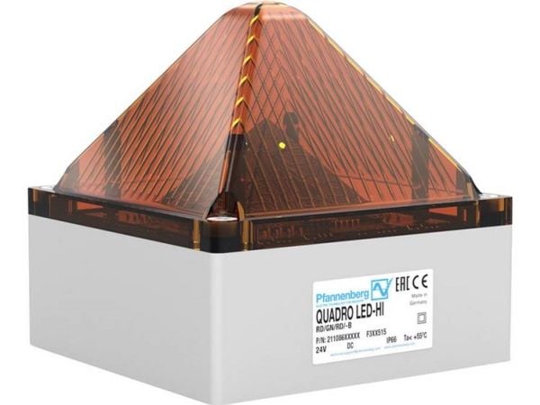 Pfannenberg Signalpære QUADRO LED HI DC AM 21108634000 Oranssi Oranssi Blitzlys, Blinklys, Konstant lys 24 V/DC