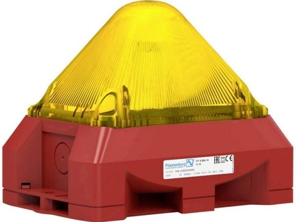 Pfannenberg Optis-akustinen signaalilähetin PY X-MA-05 10-57VDC YE RAL3000 Keltainen 24 V/DC 100 dB
