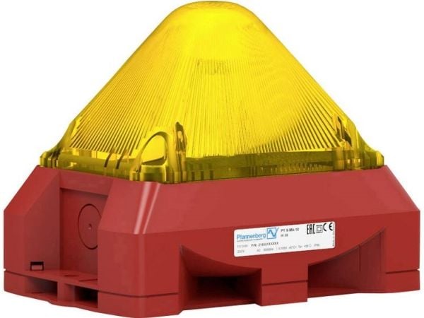 Pfannenberg Optis-akustinen signaalilähetin PY X-MA-10 10-57VDC YE RAL3000 Keltainen 24 V/DC 100 dB