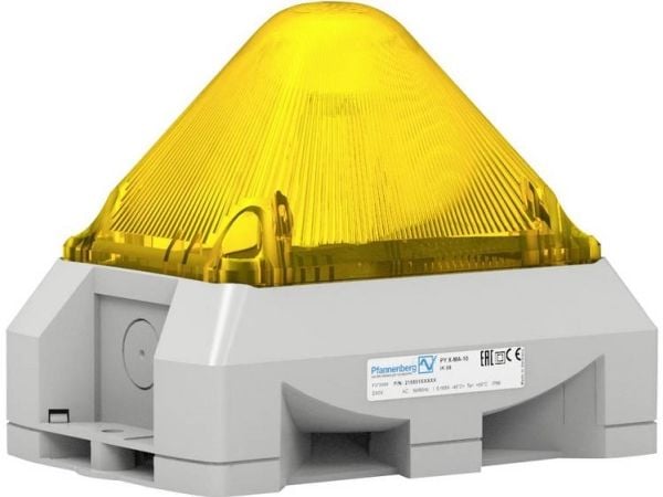 Pfannenberg Optis-akustinen signaalilähetin PY X-MA-10 10-57VDC YE RAL7035 Keltainen 24 V/DC 100 dB