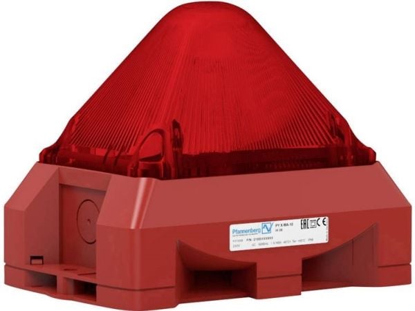Pfannenberg Optisk-akustik signalgiver PY X-MA-10 10-57VDC RD RAL3000 Rød 24 V/DC 100 dB