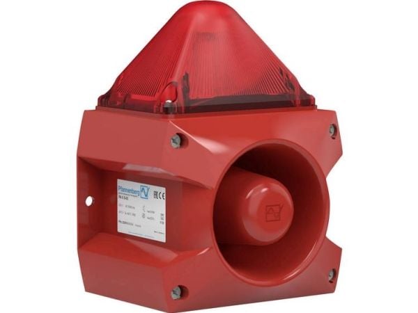 Pfannenberg optisk-akustisk signalgivare PA X 5-05 24 DC RD röd 24 V/DC 105 dB