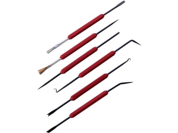 Toolcraft TO-6546771, Työkalusetti, Mikä tahansa tuotemerkki, Musta, Metallinen, Punainen, 6 kpl