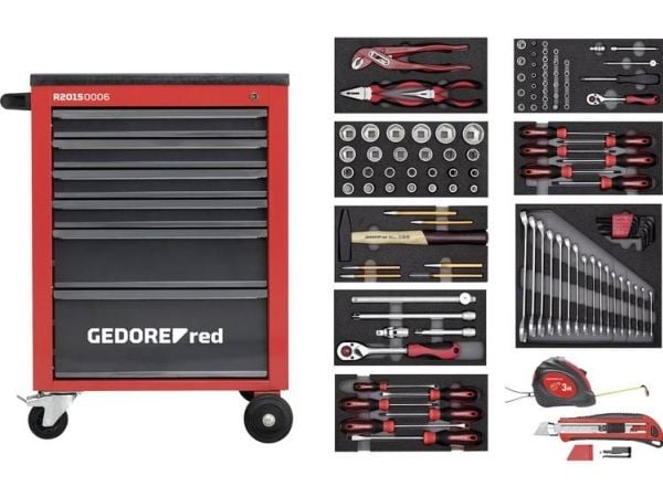 Gedore R21560001, 70 kg, 119 verktøy