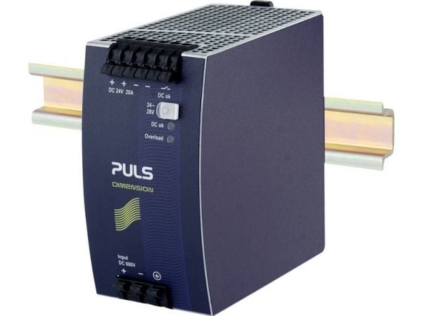 PULS DC/DC-omformer 24 V 20 A Antall utganger: 1 x (QTD20.241)