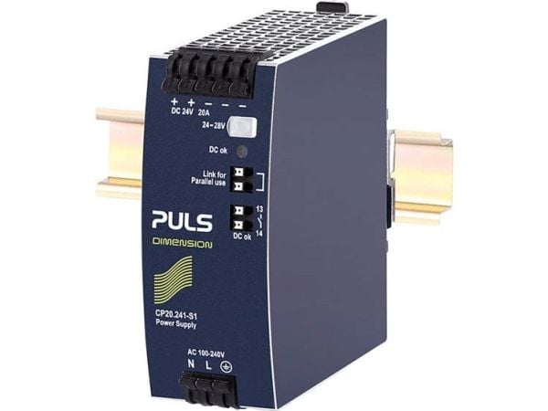 PULS DIN-kiskovirtalähde 24 V 20 A 480 W 1 x (CP20.241-S1)