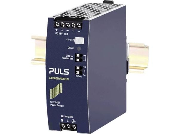 PULS DIN-kiskovirtalähde 48 V 10 A 480 W 1 x (CP20.481)