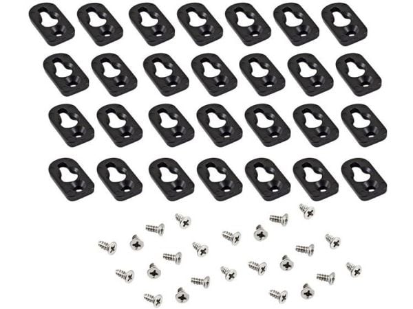 Hammond Electronics 1557FOOT2BK-24 Monteringsbase polykarbonat svart 24 stk