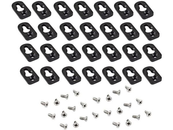 Hammond Electronics 1557FOOTBK-24 Montagefod ABS Sort 24 stk Hammond Electronics 1557FOOTBK-24 Montagefod ABS Sort 24 stk