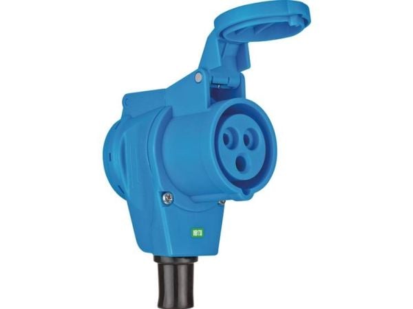 Brennenstuhl 1080980, 2 AC-pistorasia(a), Sisätila, IP44, Sininen, 230 V, 16 A