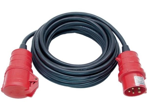 Brennenstuhl 4007123005796, 10 m, Ulkona, IP44, Öljynkestävä, UV-kestävä, musta, Punainen, 1 AC-pistorasia(a)
