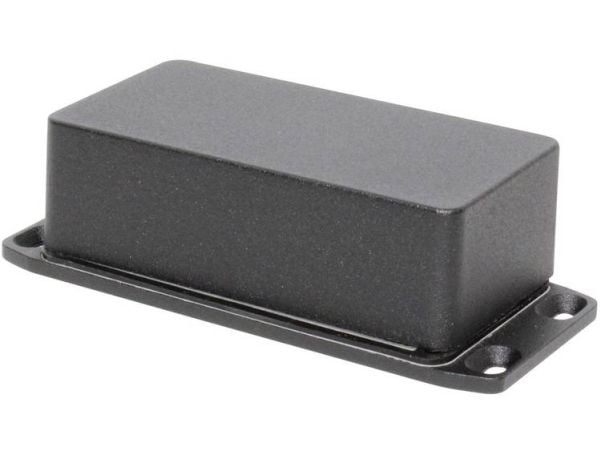 Hammond Electronics 1590WB2FLBK universal-kabinett – 112 × 60 × 38 – sprøytestøpt aluminium, sort – 1 stk