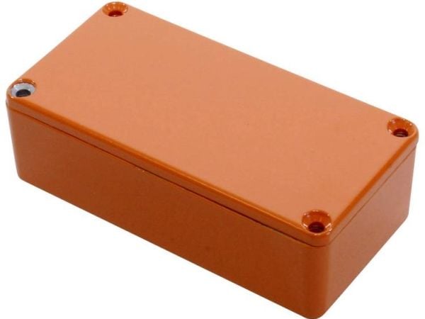 Hammond Electronics 1590G2OR universalkabinet 100 x 50 x 31, støpt aluminium, oransje, 1 stk Hammond Electronics 1590G2OR universalkabinet 100 x 50 x 31, støpt aluminium, oransje, 1 stk