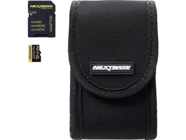 Nextbase GoPack - Flashminnekort (microSDHC til SD-adapter inkludert) - 32 GB - UHS Class 3 - microSDHC - svart - for Nextbase 322GW, 522GW