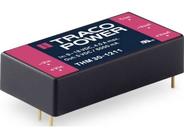 Traco Power THM 30-1223, 50,8 mm, 10,2 mm, 25,4 mm, 32 g, 30 W, 9-18 V