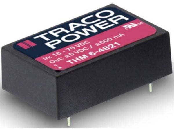 Traco Power THM 6-0512, 20,3 mm, 10,2 mm, 31,8 mm, 14 g, 6 W, 4.5-9 V