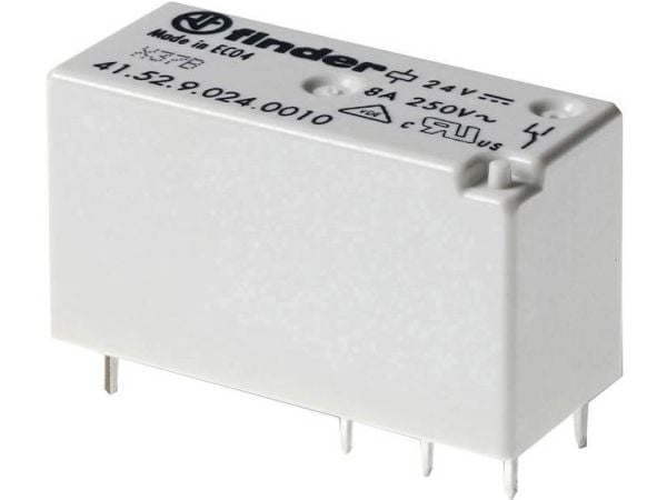 Finder 41.52.9.012.0000 Tulostusrele 12 V/DC 8 A 2 x kytkin 1 kpl 1 kpl