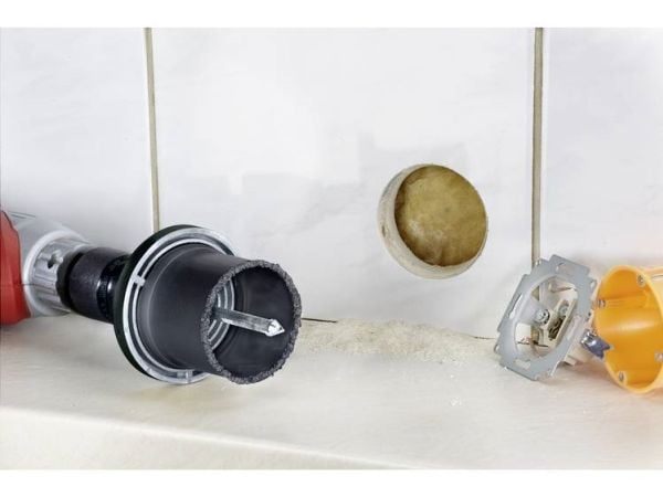 kwb 499483, Single/enkelt, Drill, Chemical stoneware, Betong, Hard keramikk, Gipsplater, Plast, Soft Keramiske veggflis, Stein, Flis, Grå, 5,5 cm, ...
