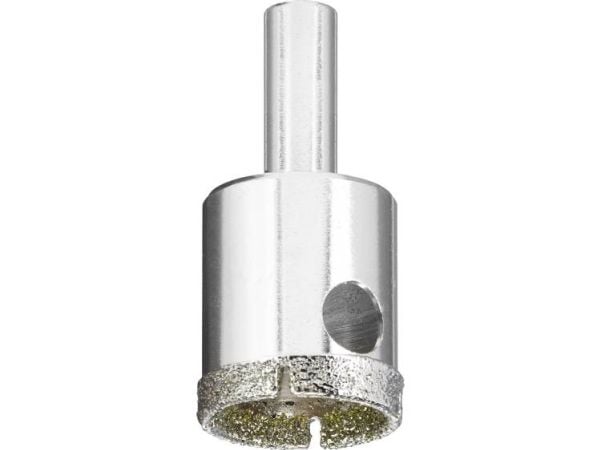 kwb 499825, Single/enkelt, Drill, Keramisk, Granitt, Marmor, Naturstein, Rør, Soft Keramiske veggflis, Flis, Rustfritt stål, Sylindrisk Skaft, 2,5 cm