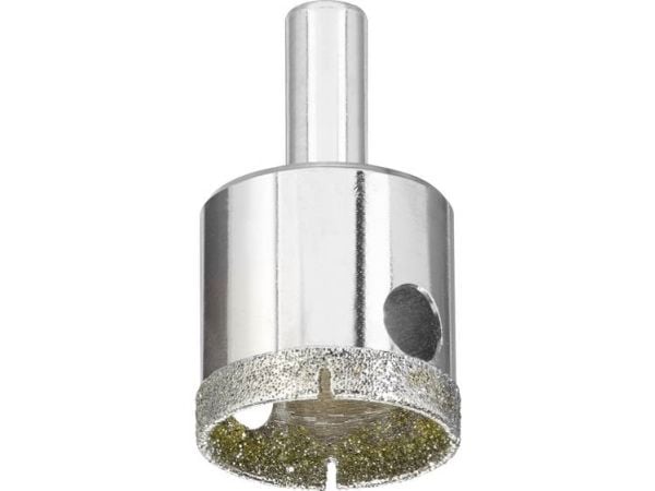 kwb 499830, Single, Borr, Keramiska, Granit, Marmor, Natursten, Pipa, Mjukt, keramiskt väggkakel, Kakel, Rostfritt stål, Cylindriskt skaft, 2,5 cm
