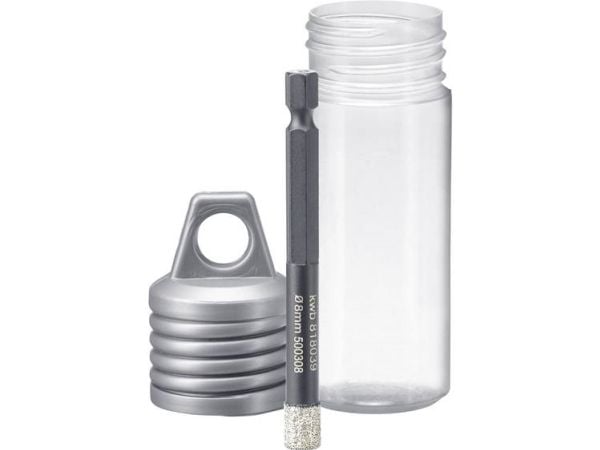 kwb 500308, Single/enkelt, Drill, Keramisk, Granitt, Hard keramikk, Marmor, Soft Keramiske veggflis, Stein, Flis, Svart, 4 cm, 8 cm