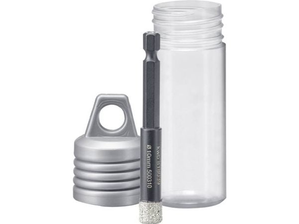 kwb 500310, Single/enkelt, Drill, Keramisk, Granitt, Hard keramikk, Marmor, Soft Keramiske veggflis, Stein, Flis, Svart, 4 cm, 8 cm