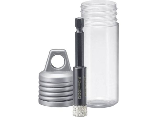 kwb 500312, Single/enkelt, Drill, Keramisk, Granitt, Hard keramikk, Marmor, Soft Keramiske veggflis, Stein, Flis, Svart, 4 cm, 8 cm