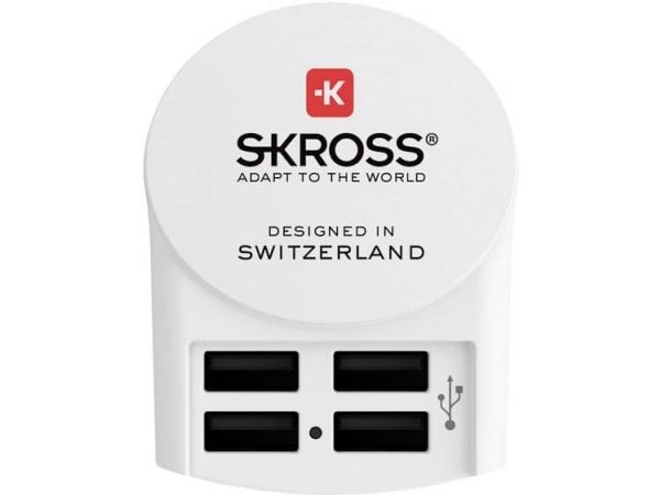 Skross 1.302422, Innendørs, AC, 5 V, Hvit