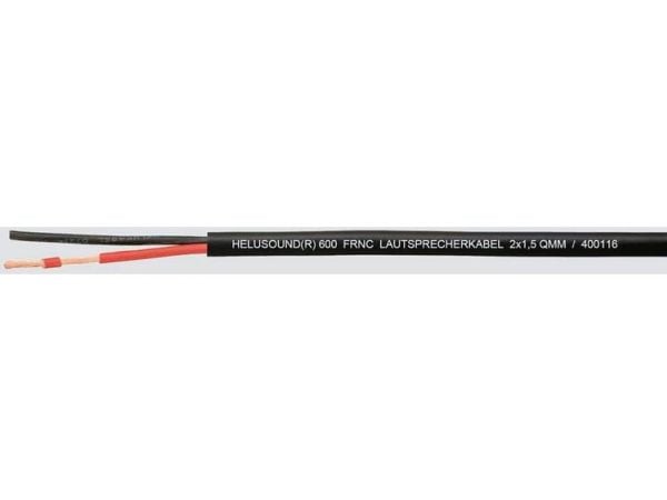 HELUKABEL 400116, Lavspenningskabel, Svart, Kobber (Cu), 1.5 mm², 28,8 kg/km, -5 - 70 °C