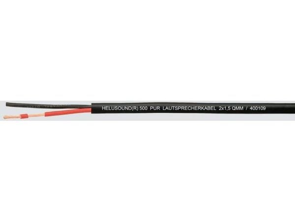 HELUKABEL 400109, Lavspenningskabel, Svart, Polyvinylklorid (PVC), Kobber (Cu), 1.5 mm², 28,8 kg/km