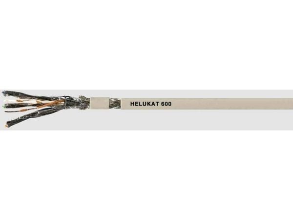 Helukabel 80294 Virtajohto CAT 7 S/FTP 4 x 2 x 0,14 mm² Harmaa 100 m