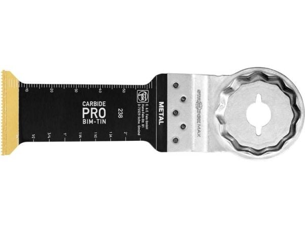 FEIN 63502238220, Sagblad, Murstein, Fibre board, Laminat, Murverk, 75 mm, 32 mm, 3 stykker